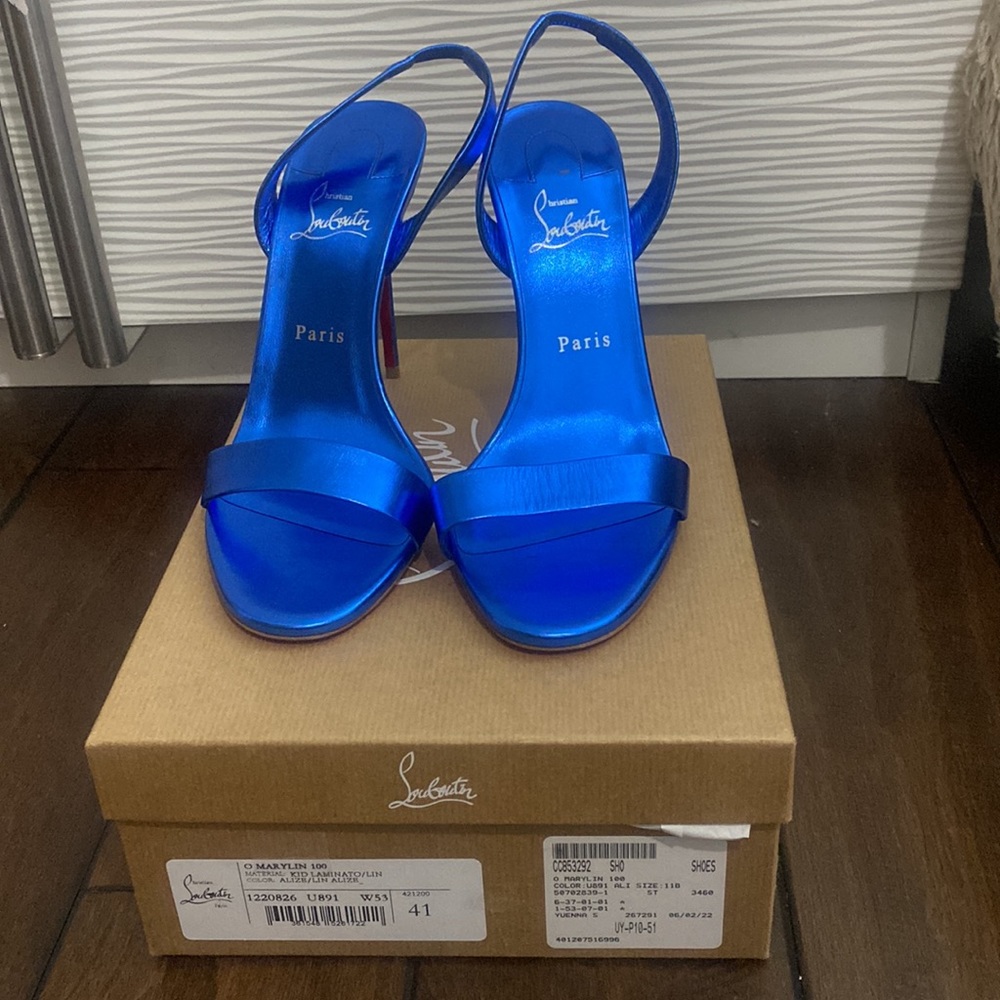 Christian louboutin heels size 41 blue